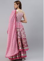 Congenial Pink Cotton Readymade Salwar Kameez