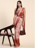 Contemporary Saree Border Satin Silk in Multi Colour