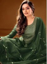 Cotton Lawn Green Designer Pakistani Salwar Suit