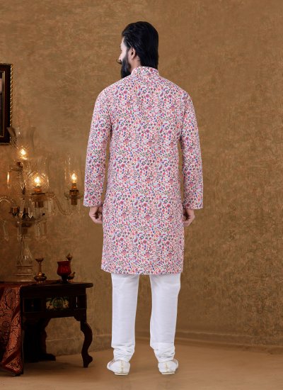 Cotton Multi Colour Kurta Pyjama