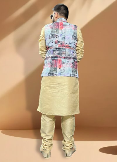 Cotton Multi Colour Thread Work Nehru Jackets