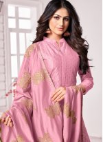 Cotton Pink Embroidered Trendy Salwar Kameez