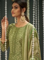 Cotton Silk Green Trendy Salwar Suit