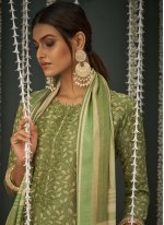 Cotton Silk Green Trendy Salwar Suit