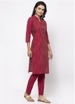 Cotton Silk Rani Designer Kurti