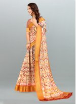 Cotton Trendy Saree in Multi Colour