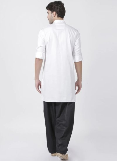 Cotton White Kurta Pyjama