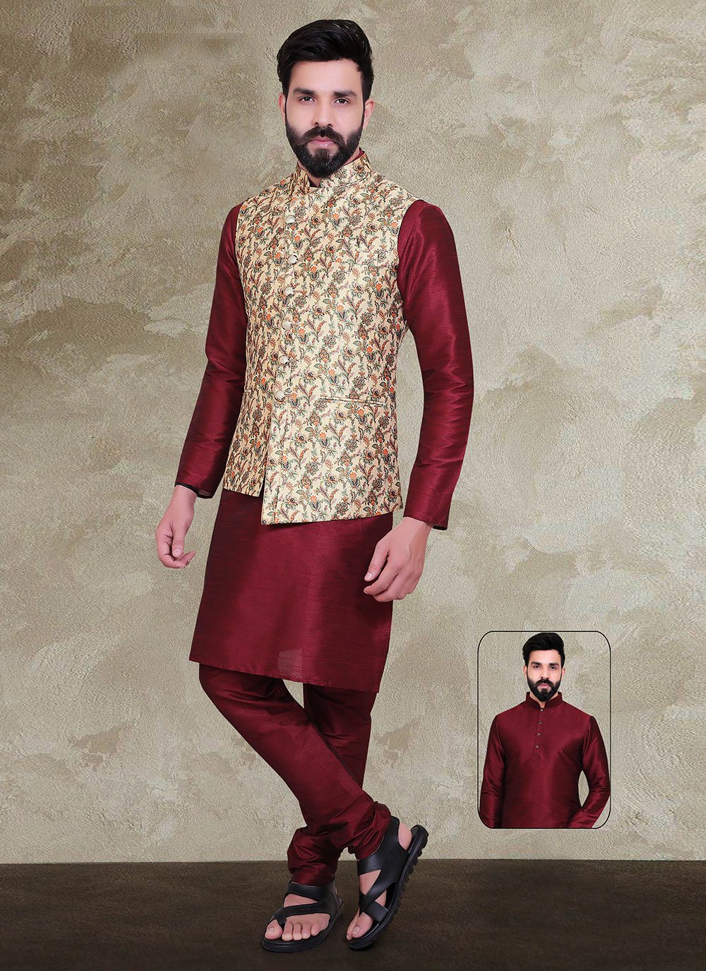 Kurta n hot sale jacket combination