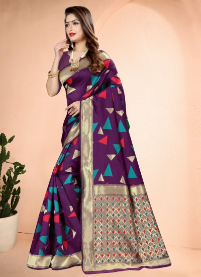 Cute Art Banarasi Silk Traditional Designer Saree