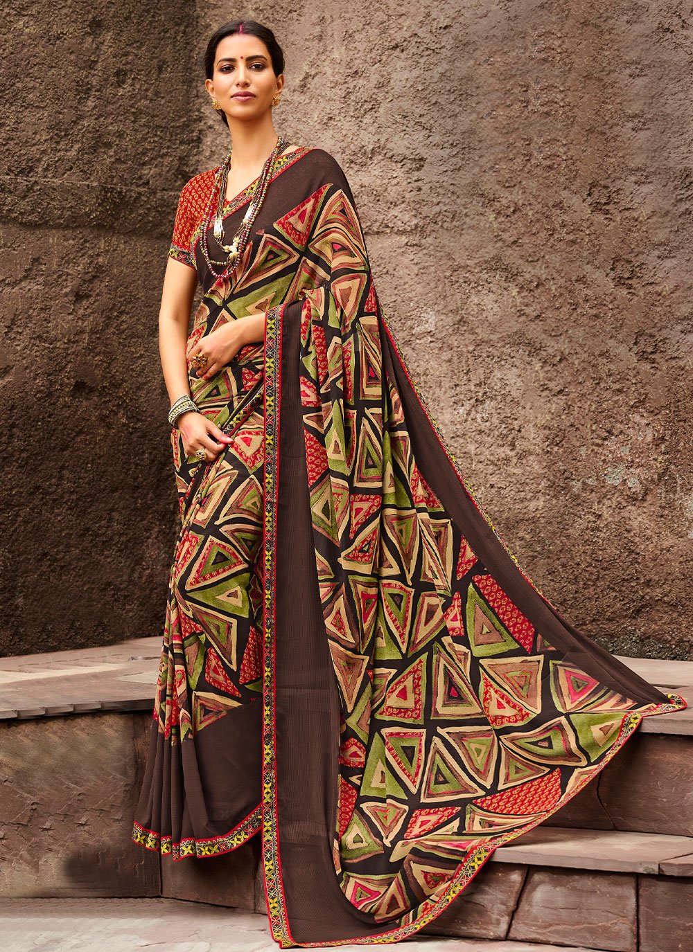 Dainty Georgette Party Contemporary Saree