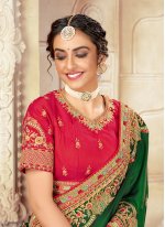 Delectable Green Engagement Classic Saree