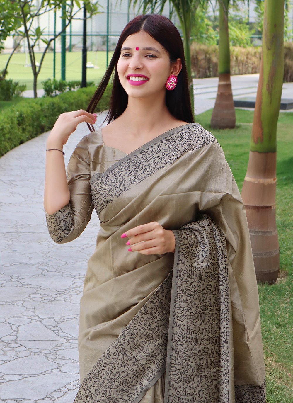 Chikankari & Mukaish Saree – Anjul Bhandari