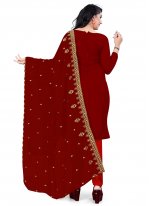 Delightful Georgette Embroidered Salwar Kameez