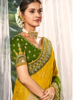 Delightful Resham Silk Multi Colour Traditional Saree