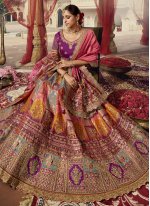 Delightful Zari Banarasi Silk Trendy Lehenga Choli