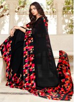 Delightsome Black Weaving Trendy Saree