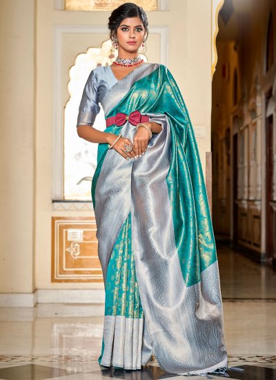 Deserving Banarasi Silk Jacquard Work Contemporary Style Saree