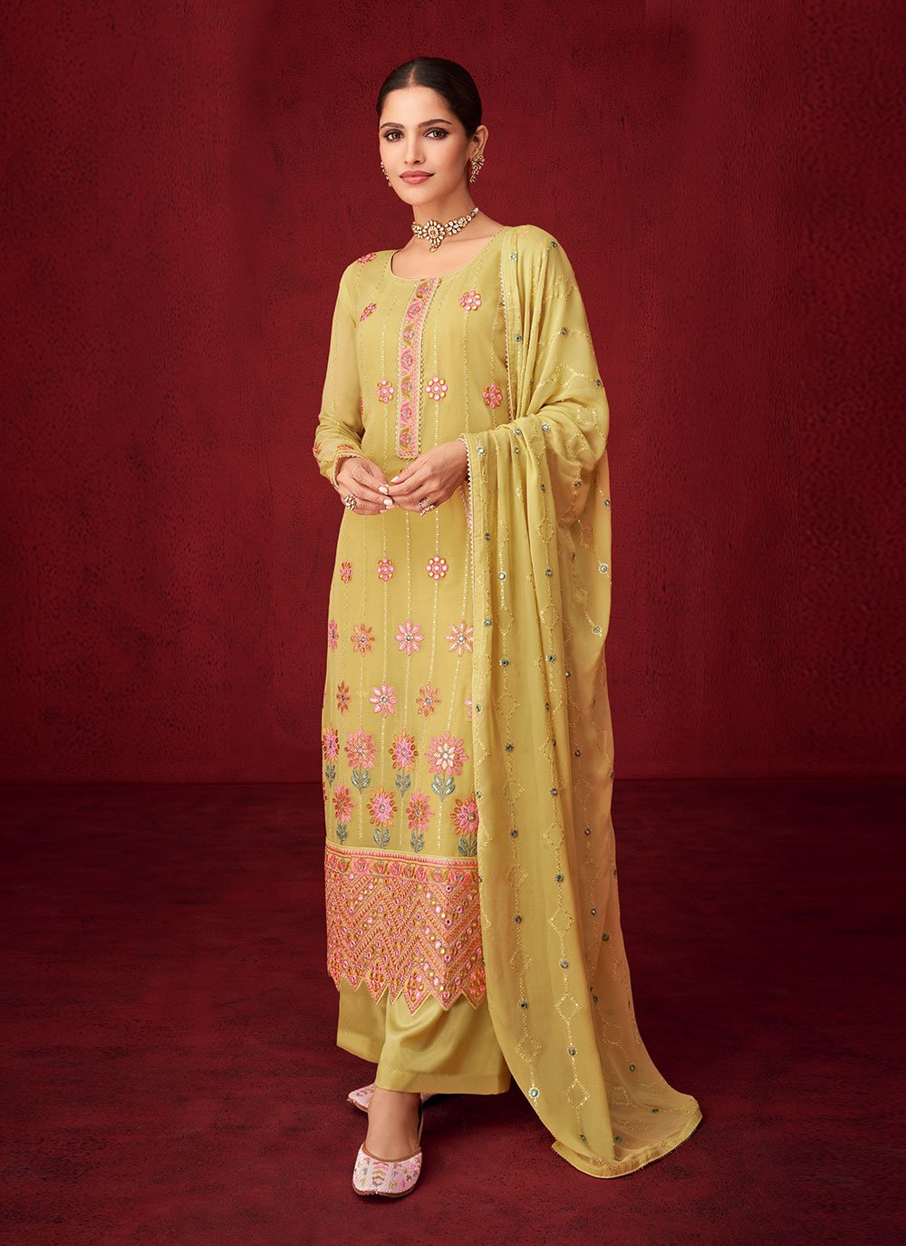 Yellow Salwar Suit Shopping | Buy Yellow salwar Suit online in the the UK |  Yellow Salwar Kameez | G3+ Fashion