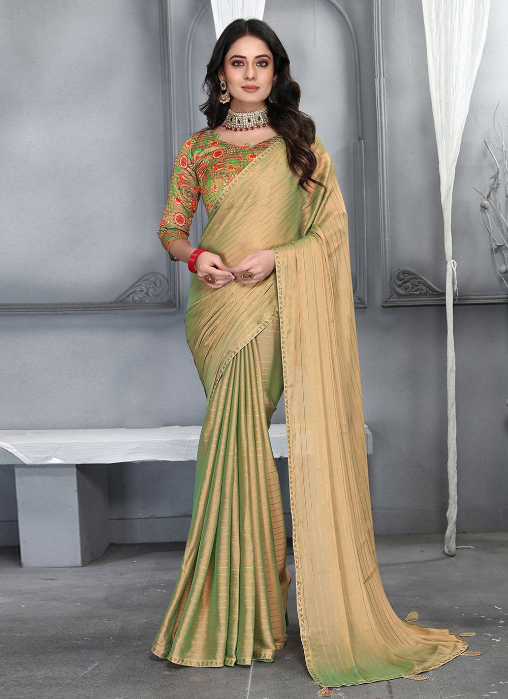 Buy BEKSHA Women White Solid, Plain Silk Blend Kanjivaram Saree Online at  Best Prices in India - JioMart.