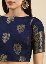 Designer Saree Weaving Silk in Aqua Blue
