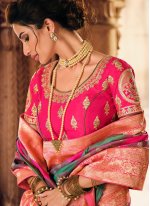 Designer Saree Weaving Silk in Multi Colour