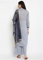 Desirable Foil Print Cotton Designer Salwar Kameez