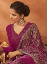 Diamond Viscose Trendy Salwar Suit in Purple