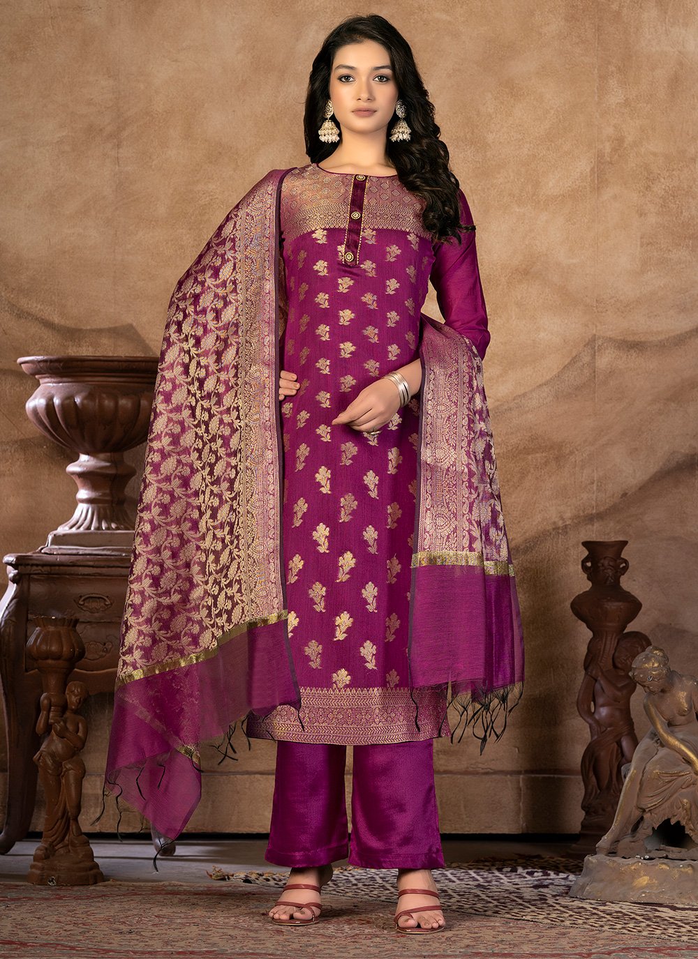 Banarasi salwar suit shops