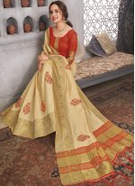 Dignified Raw Silk Designer Traditional Saree