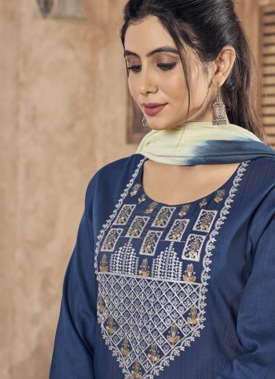 Dignified Viscose Embroidered Trendy Salwar Kameez