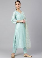 Distinctive Plain Chanderi Silk Trendy Salwar Kameez