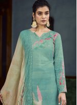 Divine Embroidered Straight Salwar Suit