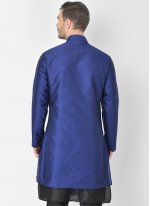 Dupion Silk Fancy Blue Jacket Style