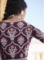 Elegant Embroidered Silk Designer Saree