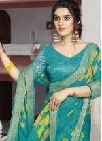 Elite Georgette Printed Multi Colour Bollywood Saree
