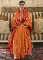 Elite Weaving Ceremonial Traditional Designer Saree