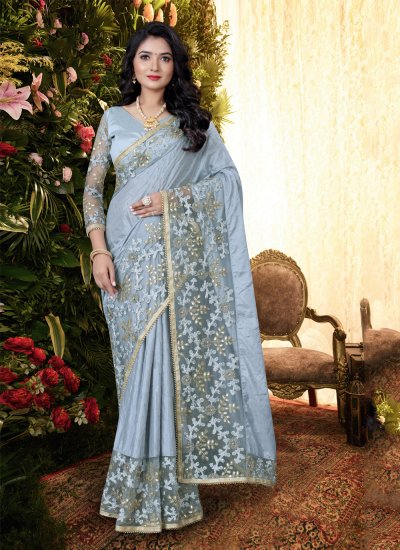 Enchanting Embroidered Classic Saree