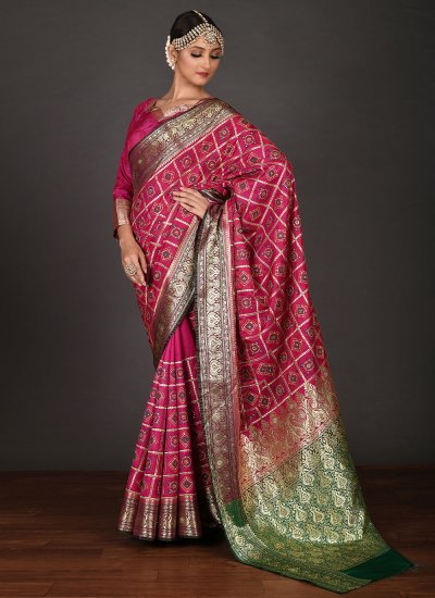 Enchanting Kanchipuram Silk Weaving Rani Classic Saree