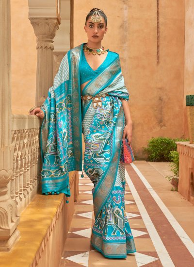 Enchanting Patola Silk  Weaving Contemporary Saree