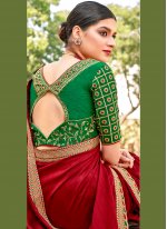 Enthralling Embroidered Sangeet Contemporary Saree