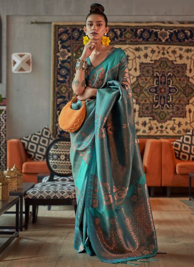 Enticing Weaving Contemporary Style Saree