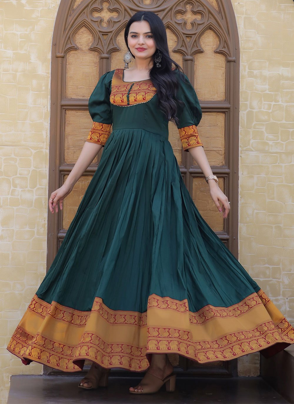 green emerald velvet dress Ivy Green A-Line Prom Ball Gown CL12207 Ivy / 00