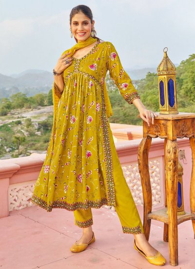 Epitome Mustard Ceremonial Pant Style Suit
