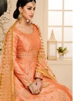 Epitome Orange Sangeet Anarkali Salwar Suit