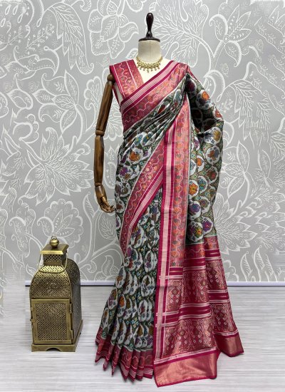 Kalaniketan Designer Sarees Online Shopping USA, Indian Designer Fancy Sari  Blouses for Wedding: Grey