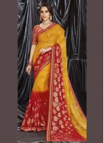 Exceeding Faux Georgette Shaded Saree