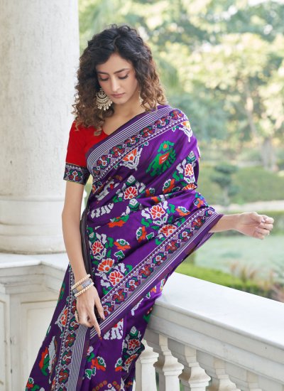 Exceeding Weaving Patola Silk  Designer Traditional Saree