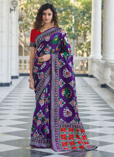 Exceeding Weaving Patola Silk  Designer Traditional Saree