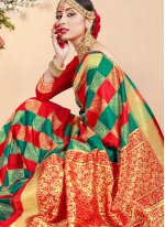 Exceptional Art Banarasi Silk Woven Traditional Saree