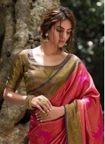 Exceptional Zari Kanjivaram Silk Contemporary Style Saree